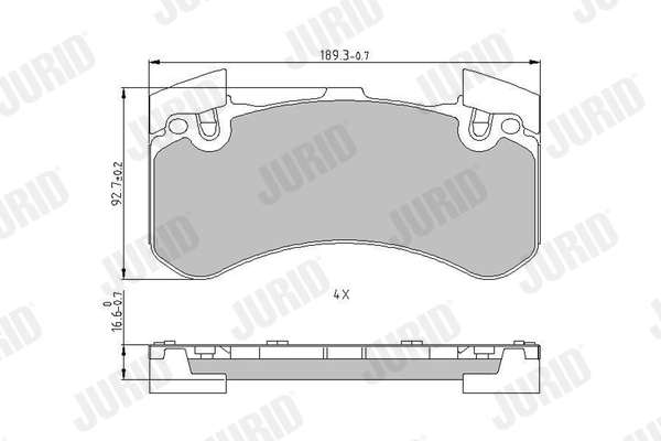 Brake Pad Set, disc brake 573649J