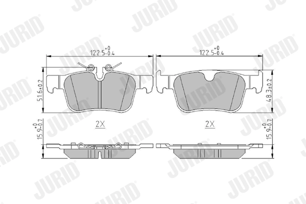 Brake Pad Set, disc brake 573977J