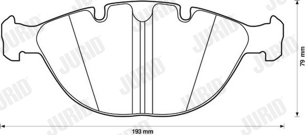 Brake Pad Set, disc brake 571993J