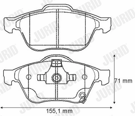 Brake Pad Set, disc brake 572481J