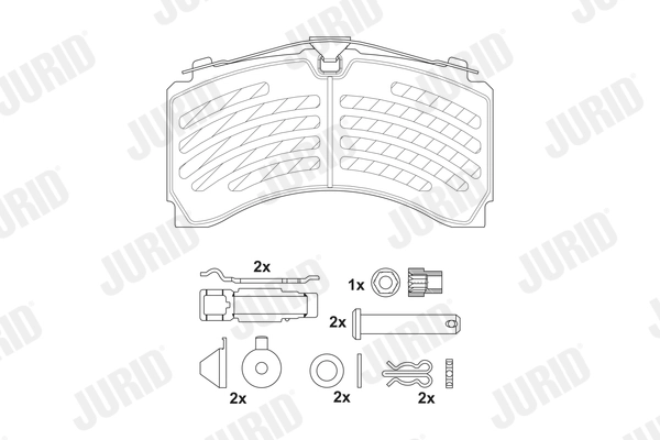 Brake Pad Set, disc brake 2924405390