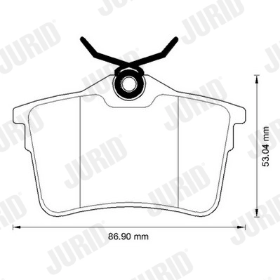 Brake Pad Set, disc brake 573289J