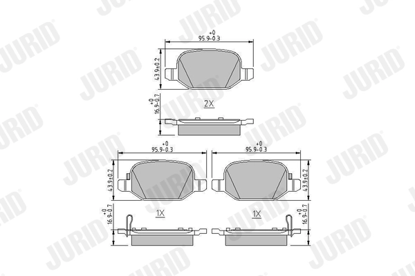 Brake Pad Set, disc brake 573445J