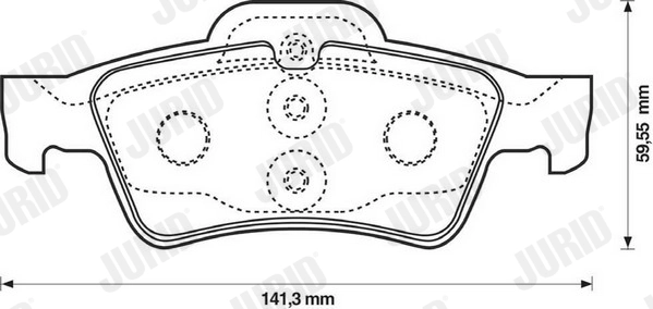 Brake Pad Set, disc brake 571989J