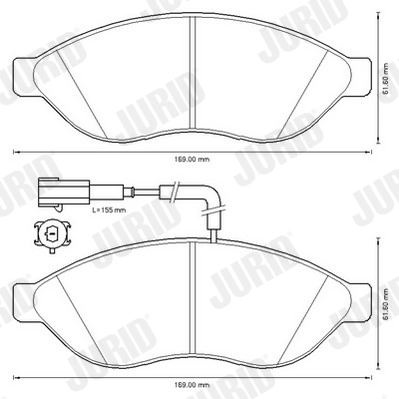 Brake Pad Set, disc brake 573260J