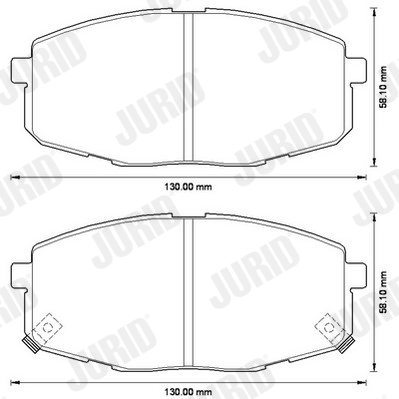 Brake Pad Set, disc brake 572577J