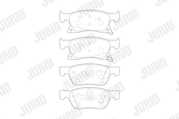 Brake Pad Set, disc brake 573701J