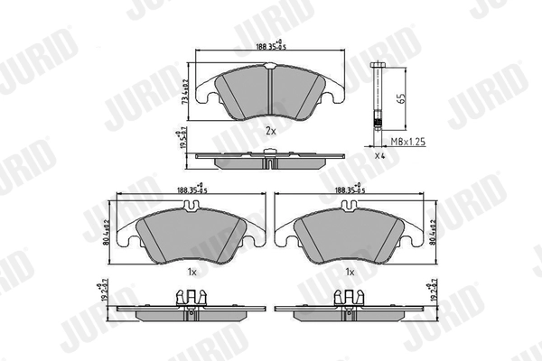 Brake Pad Set, disc brake 573291J