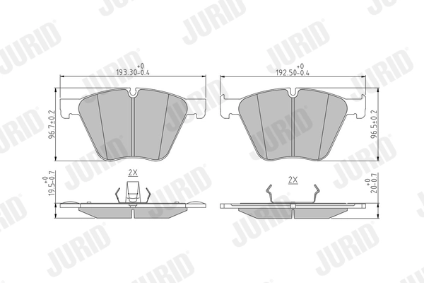 Brake Pad Set, disc brake 573457J