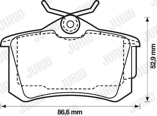 Brake Pad Set, disc brake 573005J