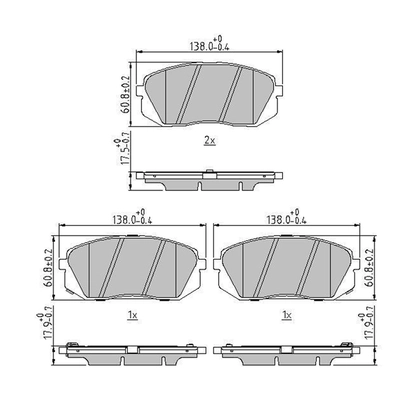 Brake Pad Set, disc brake 573814J