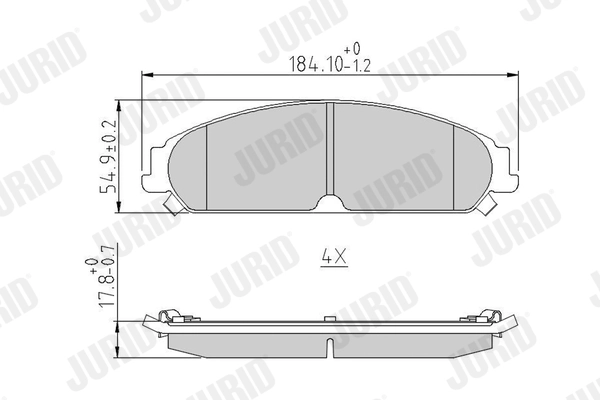 Brake Pad Set, disc brake 573404J