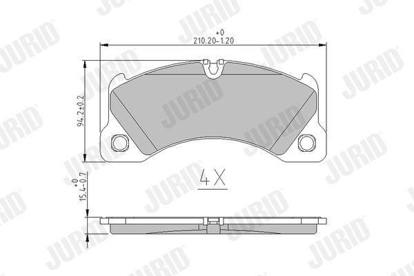 Brake Pad Set, disc brake 573329J