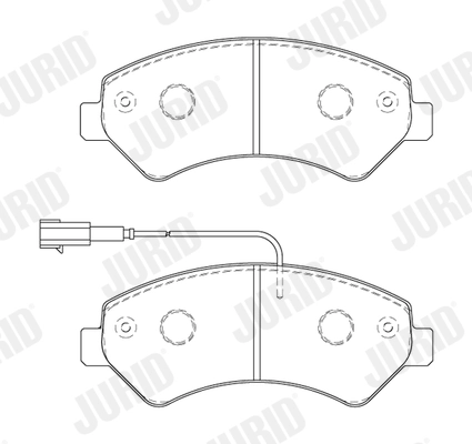 Brake Pad Set, disc brake 573849J