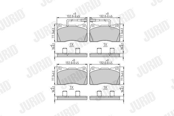 Brake Pad Set, disc brake 573433J