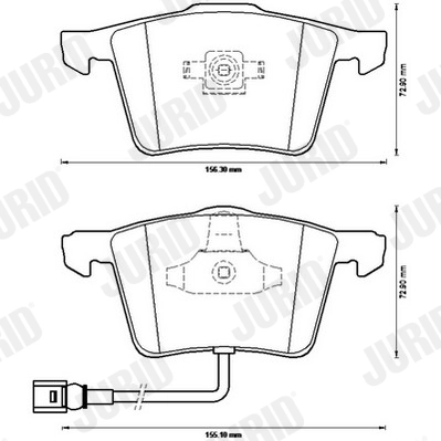 Brake Pad Set, disc brake 573197J