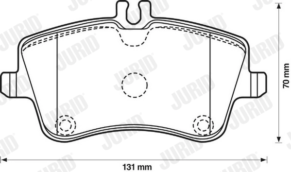 JURID 571987J Brake Pad Set, disc brake