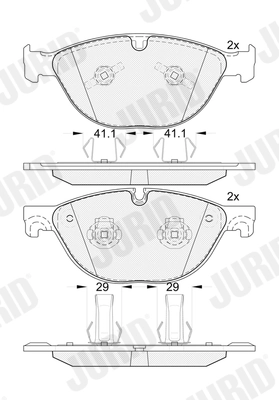 Brake Pad Set, disc brake 574005J