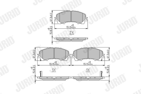Brake Pad Set, disc brake 573789J