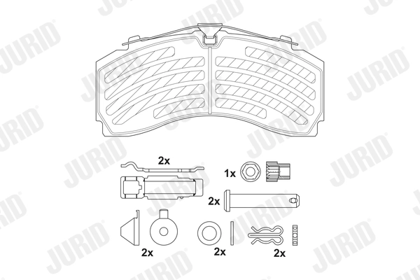 Brake Pad Set, disc brake 2924605390