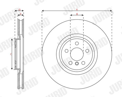 JURID 563669JC-1 Brake Disc