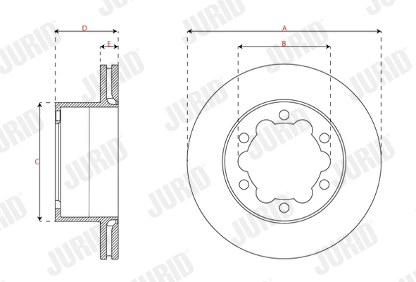 JURID 563750JC-1 Brake Disc