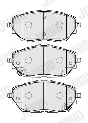 Brake Pad Set, disc brake 573884J