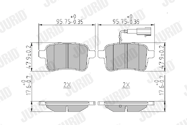 Brake Pad Set, disc brake 573349J