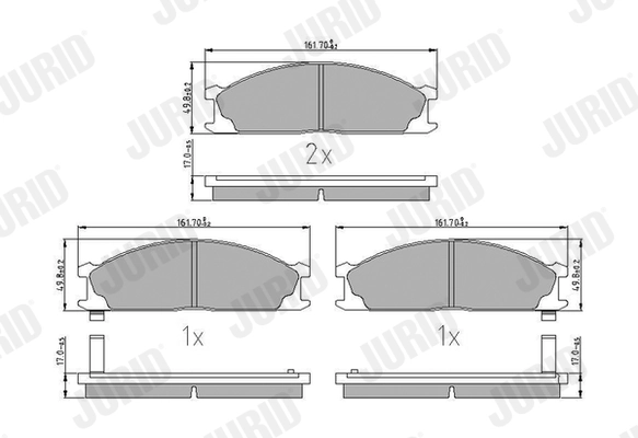Brake Pad Set, disc brake 572373J