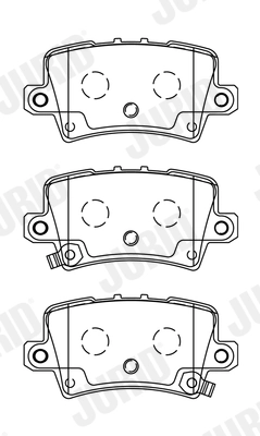 Brake Pad Set, disc brake 572580J