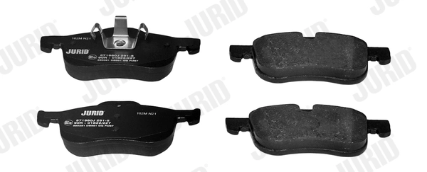 JURID 571980J Brake Pad Set, disc brake