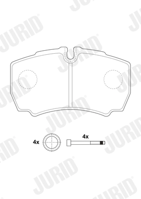 Brake Pad Set, disc brake 2912309560