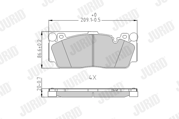 Brake Pad Set, disc brake 573617J