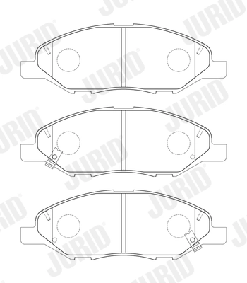 Brake Pad Set, disc brake 574049J