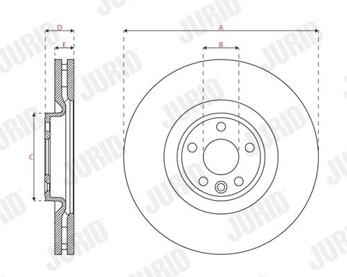 JURID 563695JC-1 Brake Disc