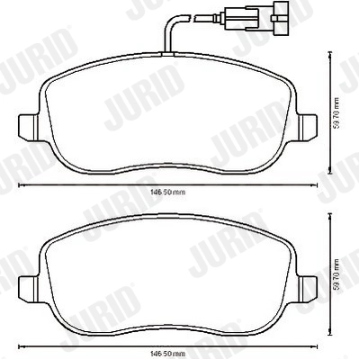 Brake Pad Set, disc brake 573217J