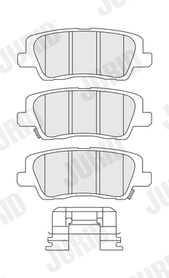 JURID 574282J Brake Pad Set, disc brake