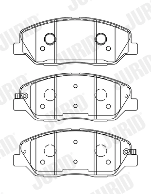 Brake Pad Set, disc brake 572607J