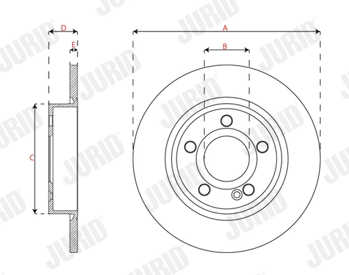 JURID 563667JC Brake Disc