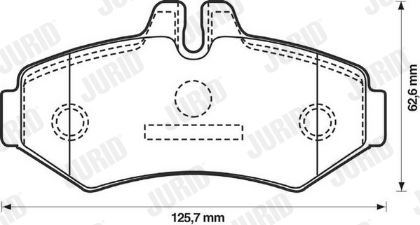 Brake Pad Set, disc brake 571950J