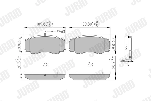 Brake Pad Set, disc brake 573318J