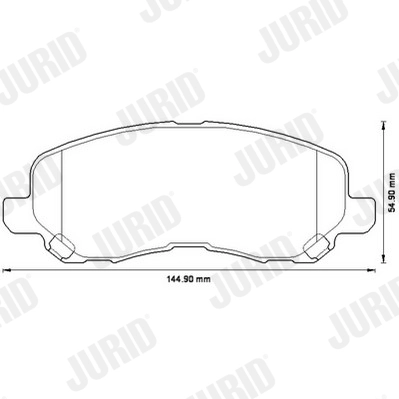 Brake Pad Set, disc brake 573278J