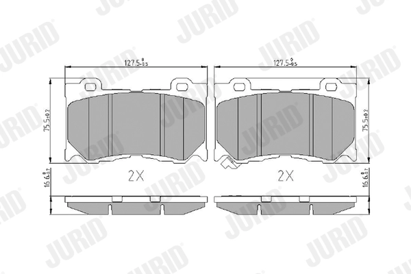 Brake Pad Set, disc brake 573453J