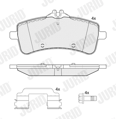 Brake Pad Set, disc brake 574138J