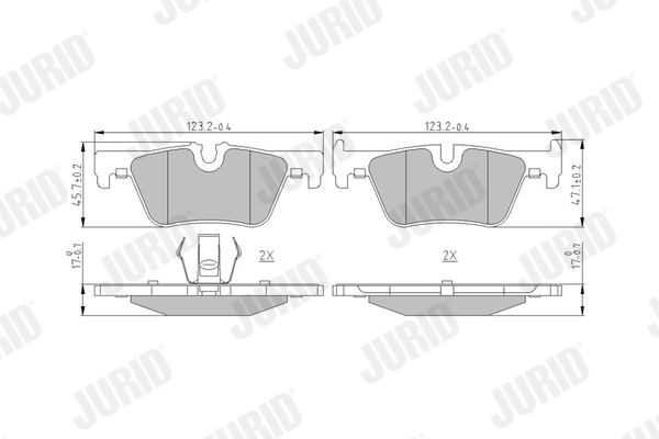 Brake Pad Set, disc brake 573401J
