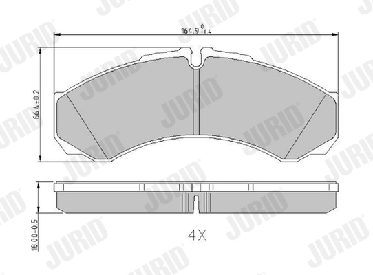 Brake Pad Set, disc brake 2912114530
