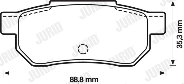 JURID 572135J Brake Pad Set, disc brake