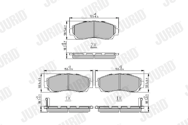 Brake Pad Set, disc brake 573913J