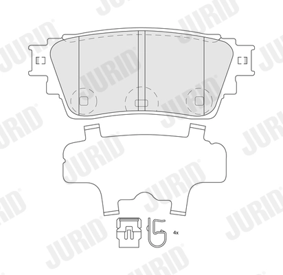 Brake Pad Set, disc brake 574268J