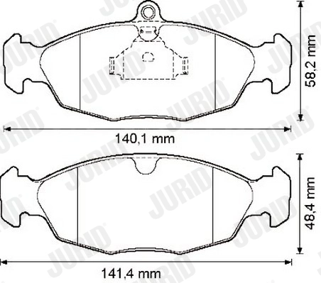 Brake Pad Set, disc brake 571924J